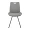 Armen Living Coronado Contemporary Dining Chair in Gray Powder Coated Finish and Pewter Fabric, PK2 LCCDSIPW - alternate 6